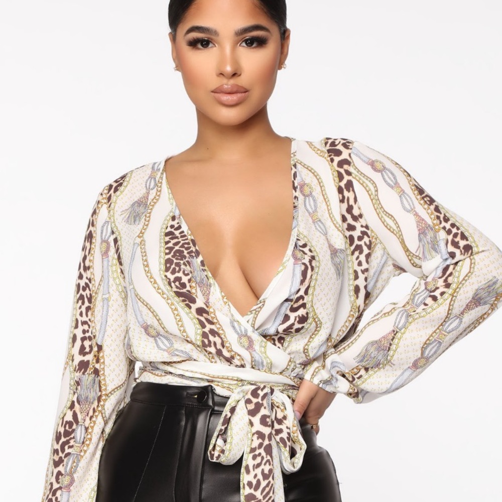 Fashion Nova Wrap Top